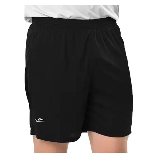 Calção Short Futebol academia sem sunga Elite - Preto Menor preço em Calção Short Futebol academia sem sunga Elite - Preto