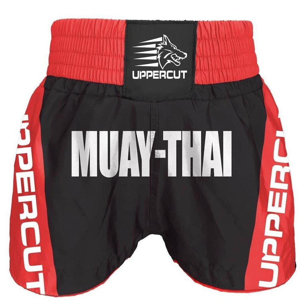 Calção / Short Muay Thai - Premium - Vermelho/Preto - Uppercut