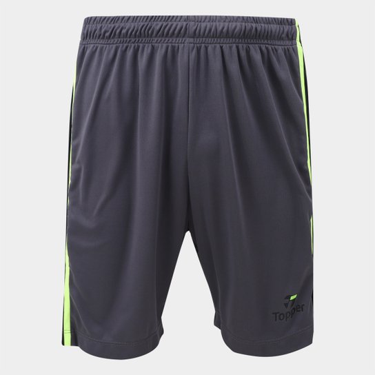 Calção Topper Dominator New Masculino - Grafite+Preto é ruim? Calção Topper Dominator New Masculino - Grafite+Preto é boa?