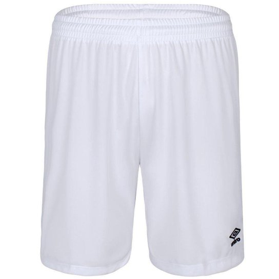 Calção Umbro Futebol TWR Striker Masculino - Branco+Preto Menor preço em Calção Umbro Futebol TWR Striker Masculino - Branco+Preto