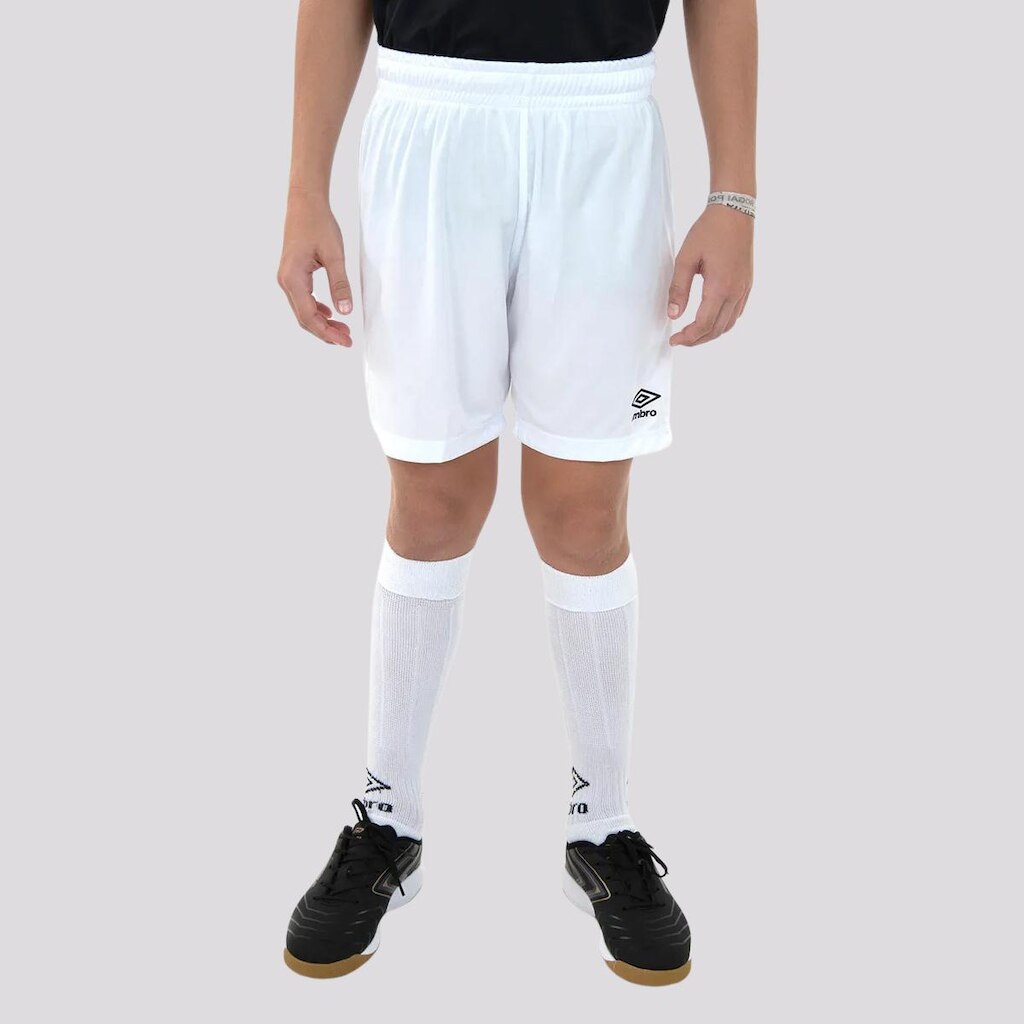 Calção Umbro Legacy Juvenil Branco