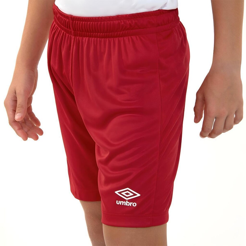 Calção Umbro Legacy Juvenil Vermelho