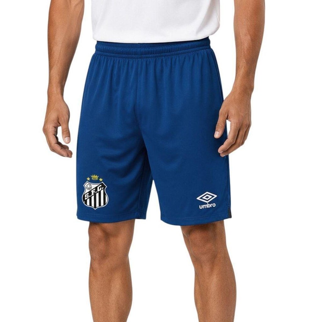 Calção Umbro Santos Goleiro 2024/25 Masculino - Marinho P