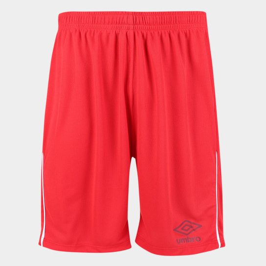 Calção Umbro TWR Pipe Masculino - Vermelho+Branco Menor preço em Calção Umbro TWR Pipe Masculino - Vermelho+Branco