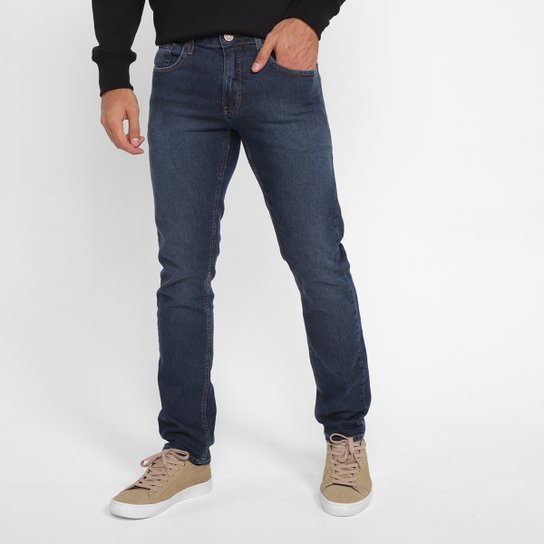 Calças Jeans Calvin Klein Masculino Five Poets Slim -Ckjm305 - Azul Menor preço em Calças Jeans Calvin Klein Masculino Five Poets Slim -Ckjm305 - Azul