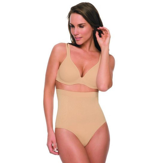 Calcinha Alta Hanes Shapewear H423 Nude - P - Nude