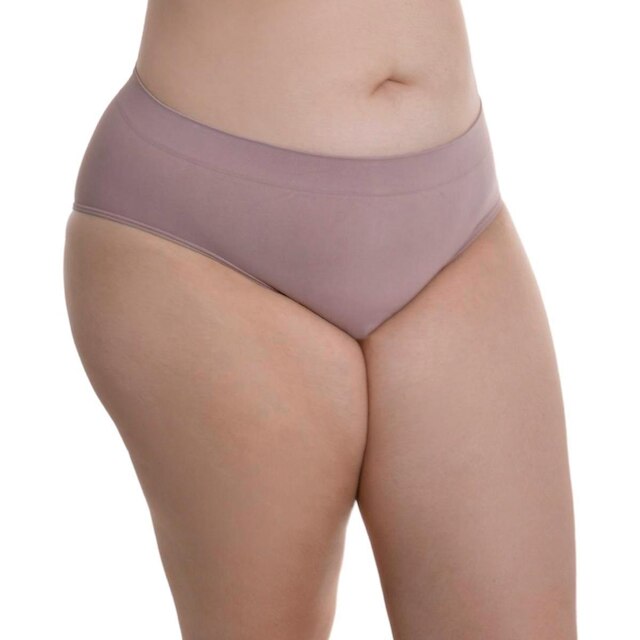Calcinha básica plus size sem costura Loba Lupo
