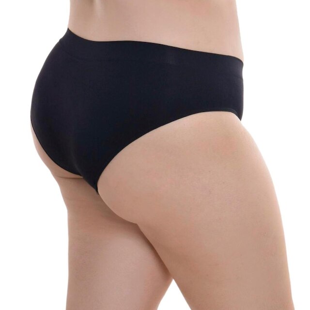 Calcinha básica plus size sem costura Loba Lupo