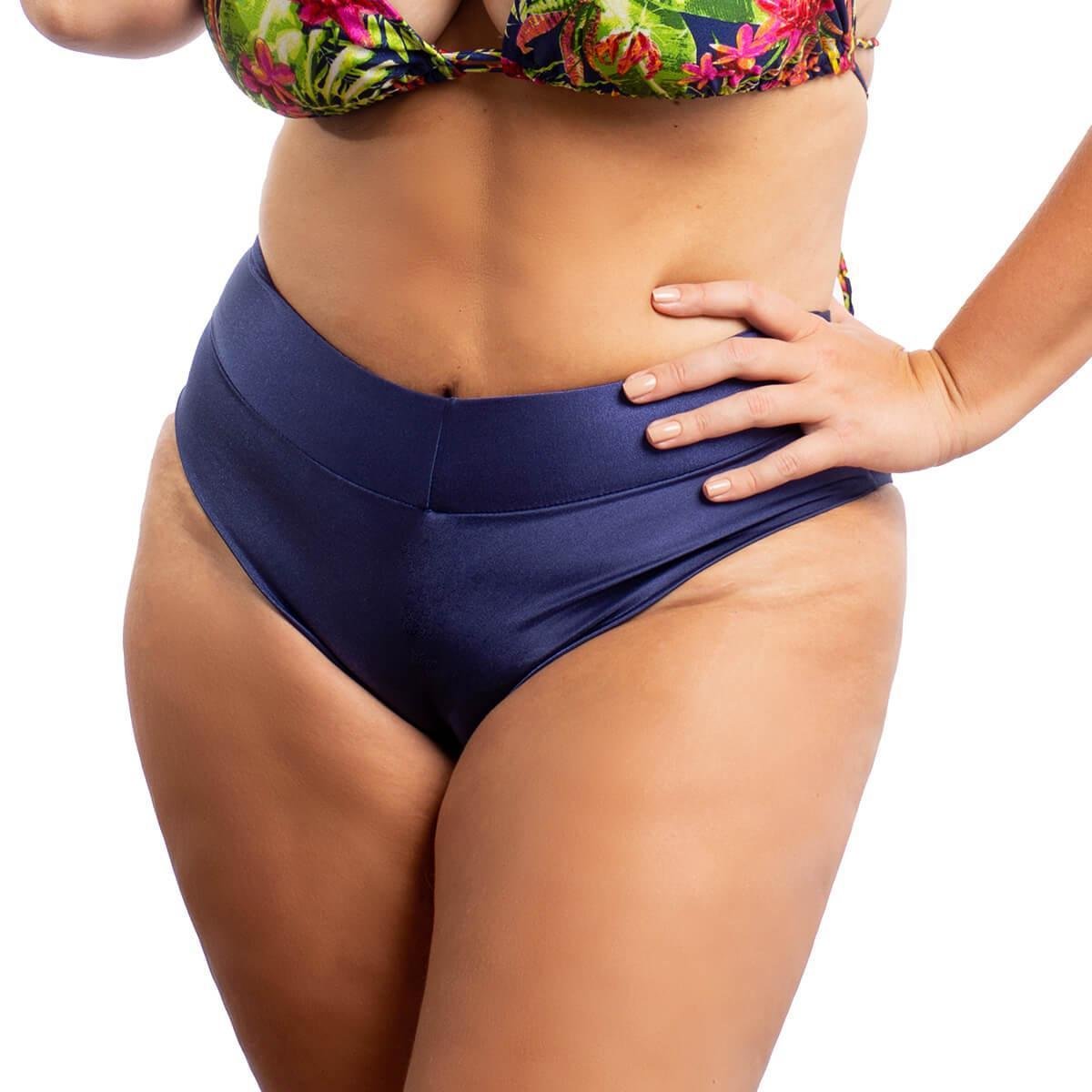 Calcinha Biquíni Plus Size Lisa Fio Duplo - Vermelho | Netshoes