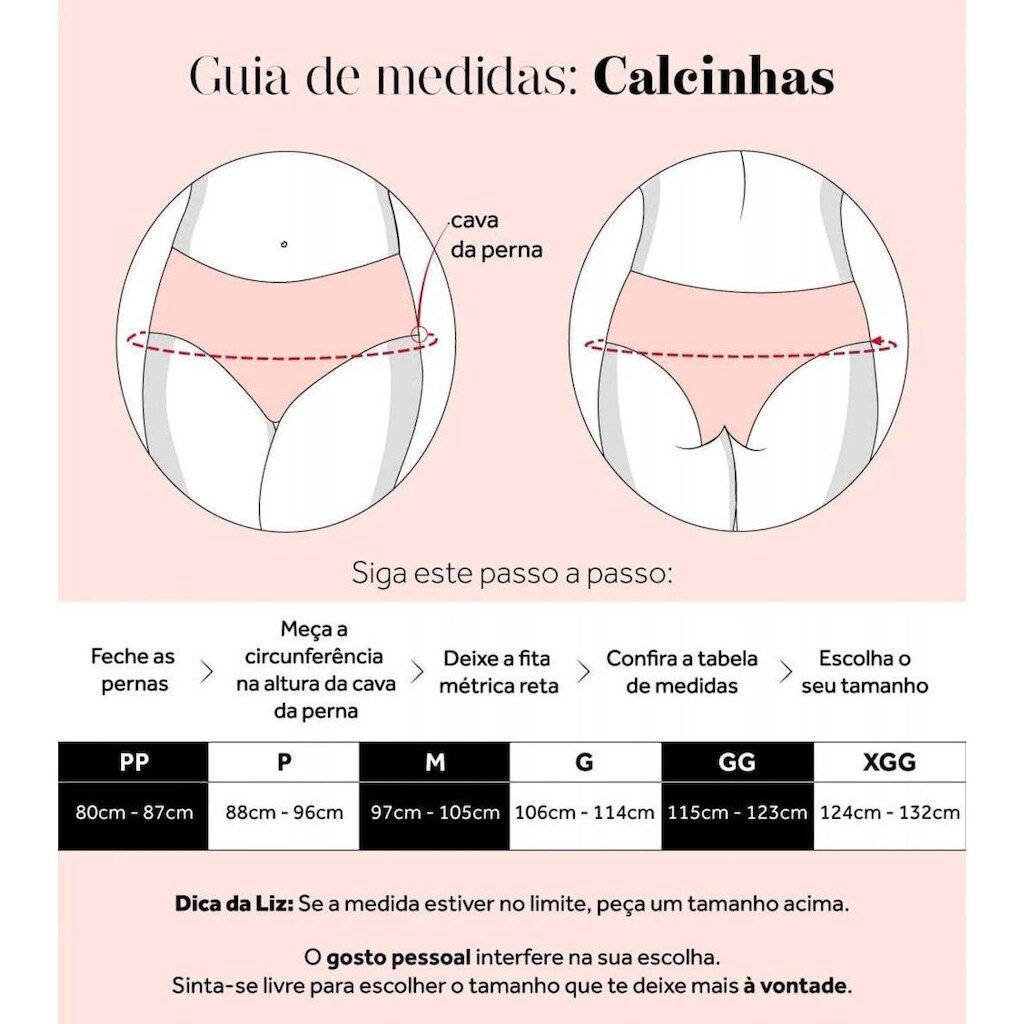 Calcinha Cintura Alta Microfibra - Liz