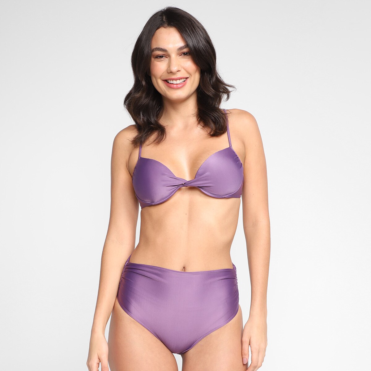 Calcinha de Biquini Classic Tanga Franzido Lateral - 2