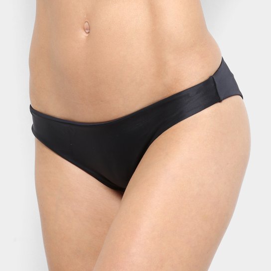 Calcinha de Biquíni Tanga Cia. Marítima Lisa - Preto