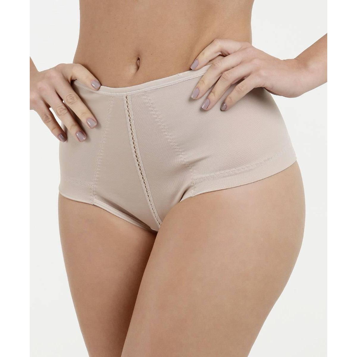 Calcinha DelRio Alta Modeladora Feminina - Bege | Netshoes