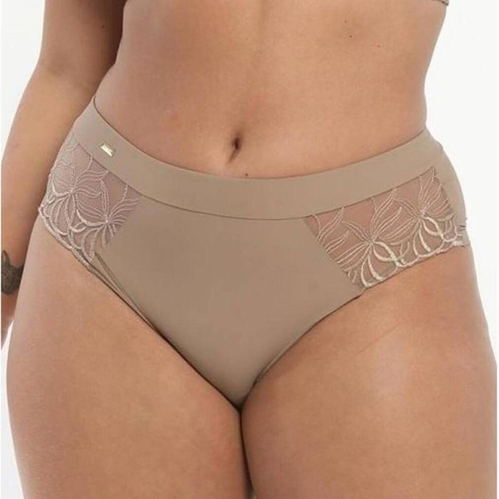Calcinha Plus Size Cavada Dilady 332222 com Tule
