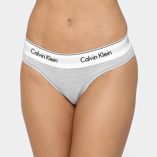 Calcinha Tanga Calvin Klein Elástico Estampado - Cinza é ruim? Calcinha Tanga Calvin Klein Elástico Estampado - Cinza é boa?