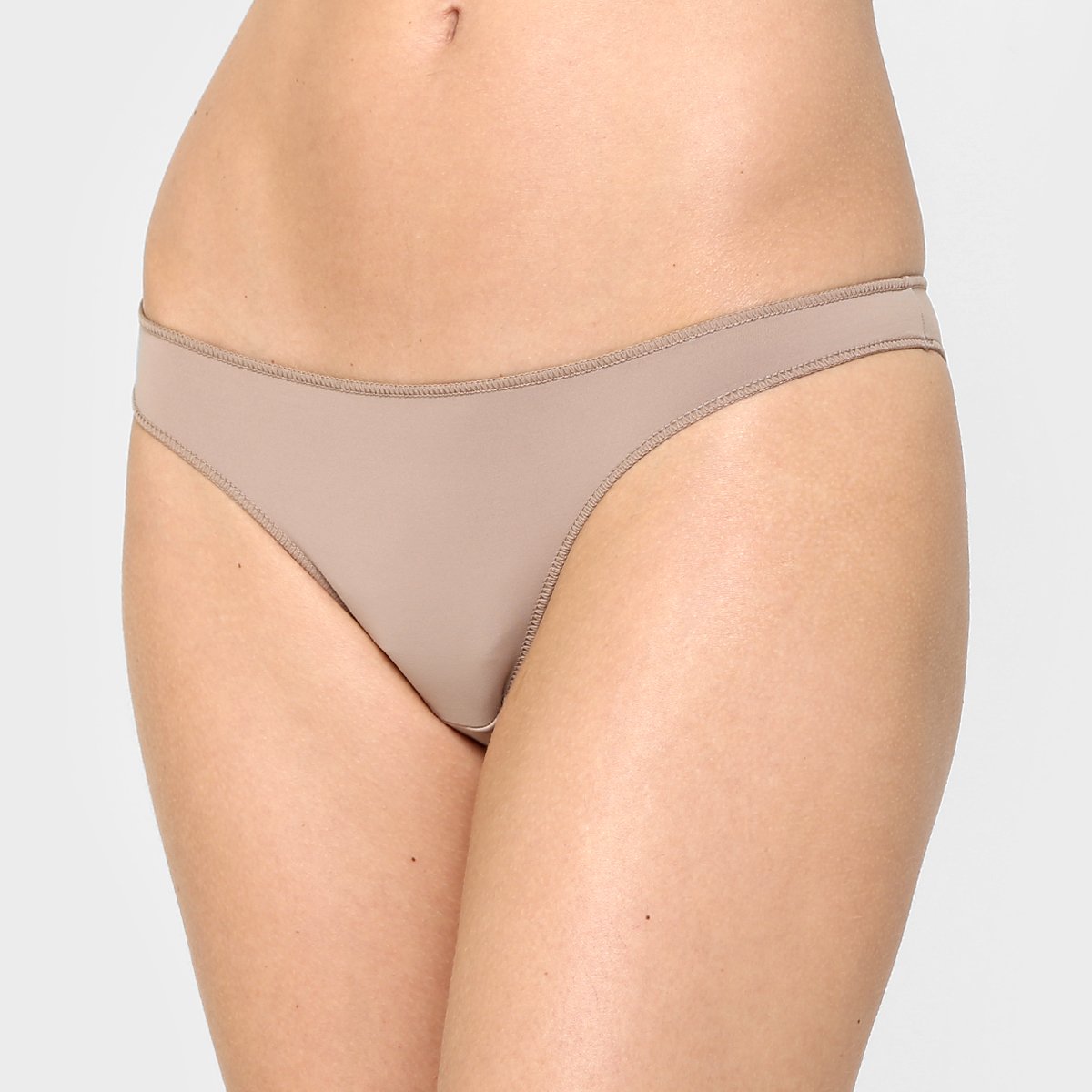 Calcinha Tanga Hope Básica - Bege | Netshoes