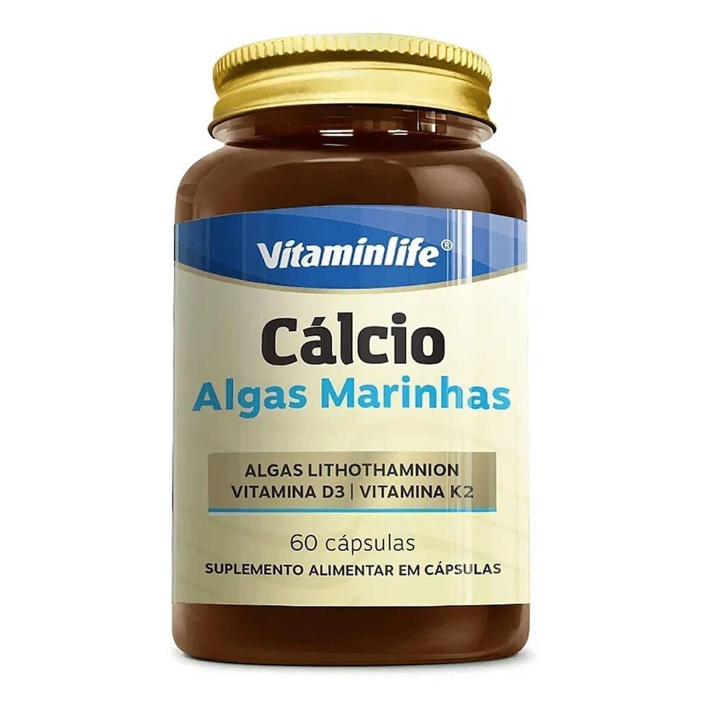 Cálcio Algas Marinhas - 60 Cápsulas - VitaminLife