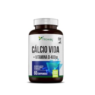 Cálcio Vida 1250Mg + Vitamina D 400 UI 60 Cápsulas - Fitoway