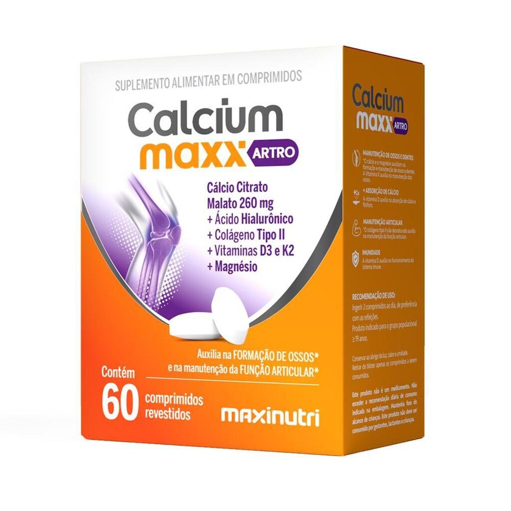 Calcium Maxx ARTRO Cálcio Citrato Malato Maxinutri