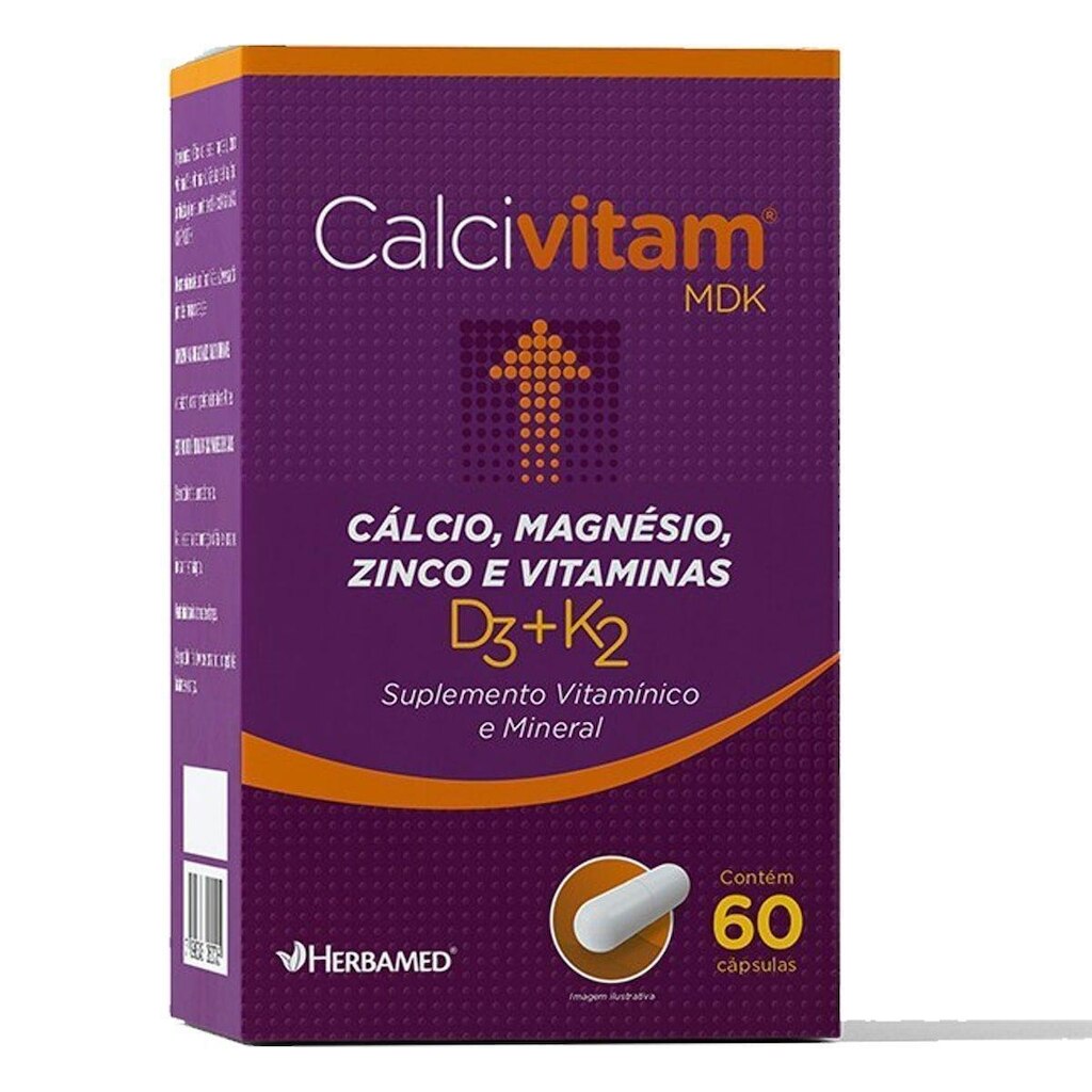 Calcivitam 600mg 60 Cápsulas   Herbamed