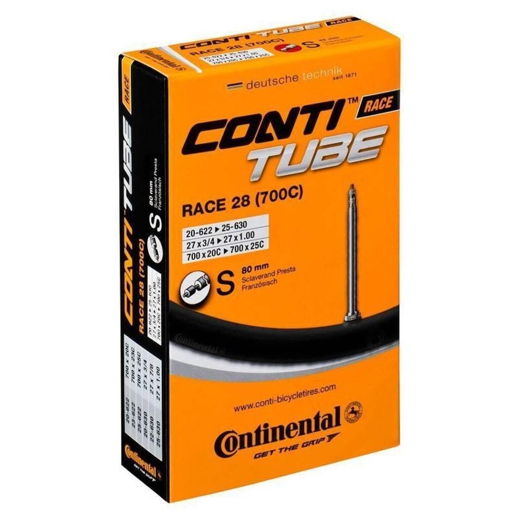 Câmara Continental Race 700 X 18/25C - S80 Bicicleta
