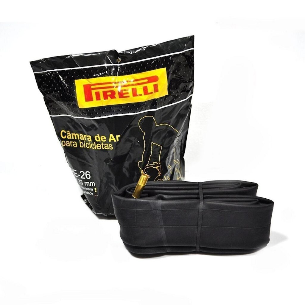 Câmara de ar aro 26 Pirelli  PE-26 válvula americana 33 mm