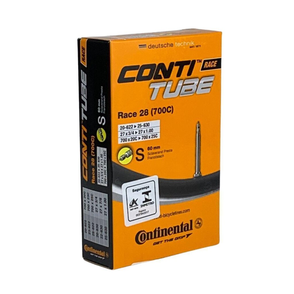 Câmara De Ar Continental Race 28 700x18 60mm Válvula Presta
