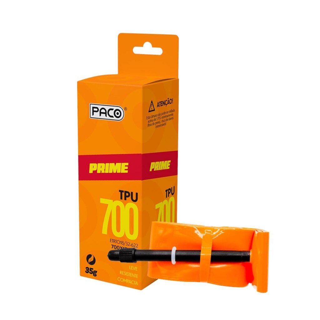 CAMARA DE AR PACO 700X18/32C TPU 65MM PRESTA