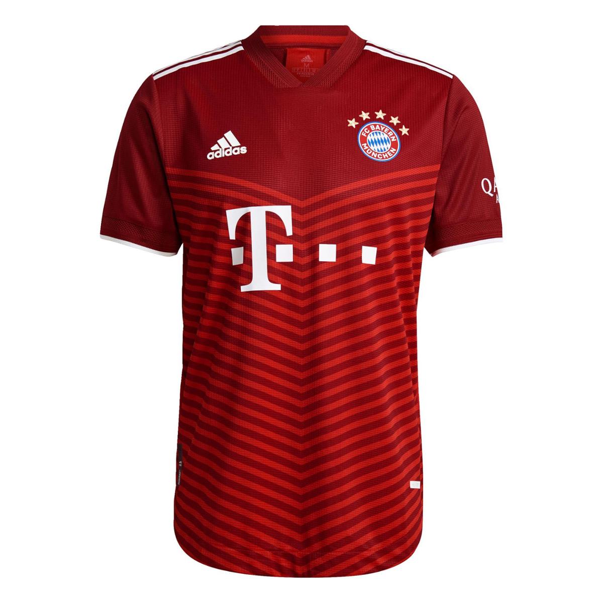 Camisa 1 Autêntica FC Bayern 21/22 Adidas - Vermelho+Preto | Netshoes