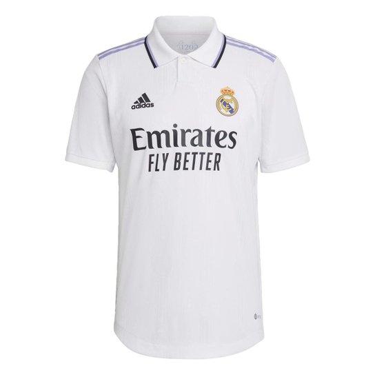 Camisa 1 Autêntica Real Madrid 22/23 Adidas - Preto Menor preço em Camisa 1 Autêntica Real Madrid 22/23 Adidas - Preto