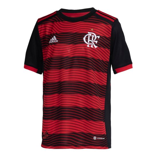 Camisa 1 CR Flamengo 22/23 Infantil Adidas - Vermelho Menor preço em Camisa 1 CR Flamengo 22/23 Infantil Adidas - Vermelho