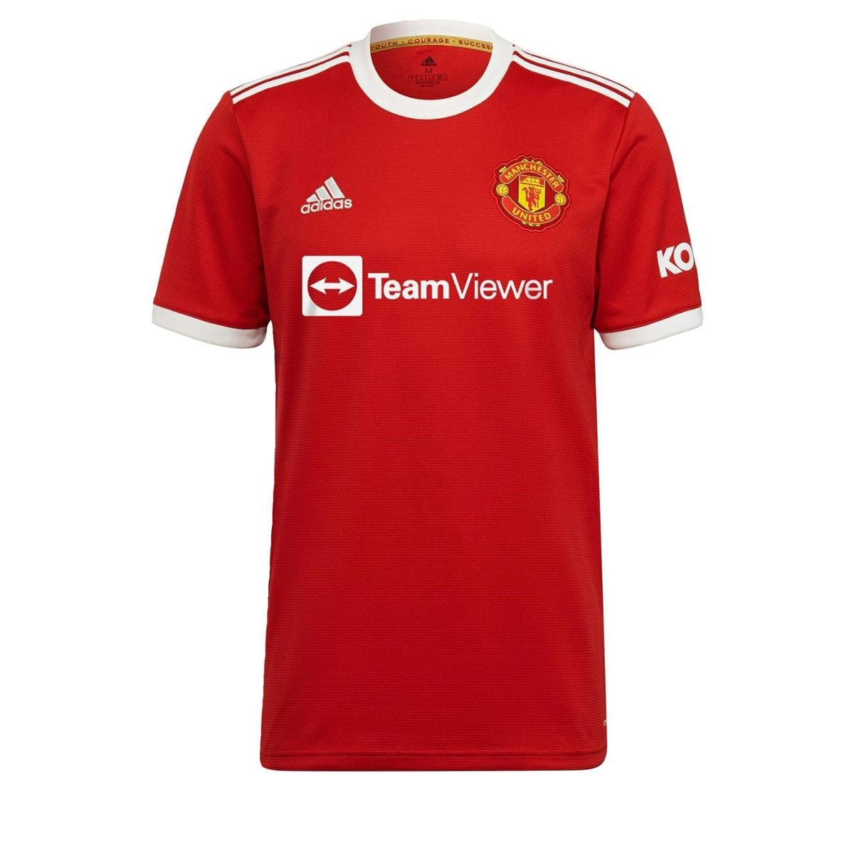 Camisa 1 Manchester United 21/22 Adidas - Vermelho | Netshoes