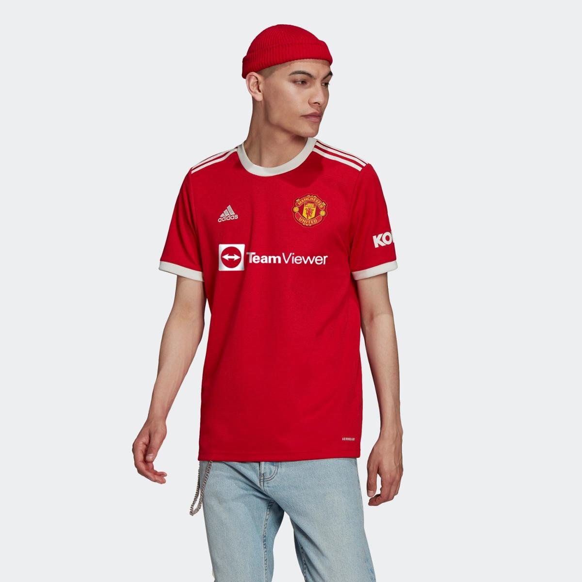Camisa 1 Manchester United 21/22 Adidas - Vermelho | Netshoes
