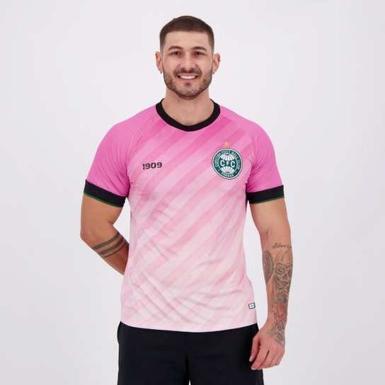 Camisa 1909 Coritiba 2020 Outubro Masculina Rosa Iicf
