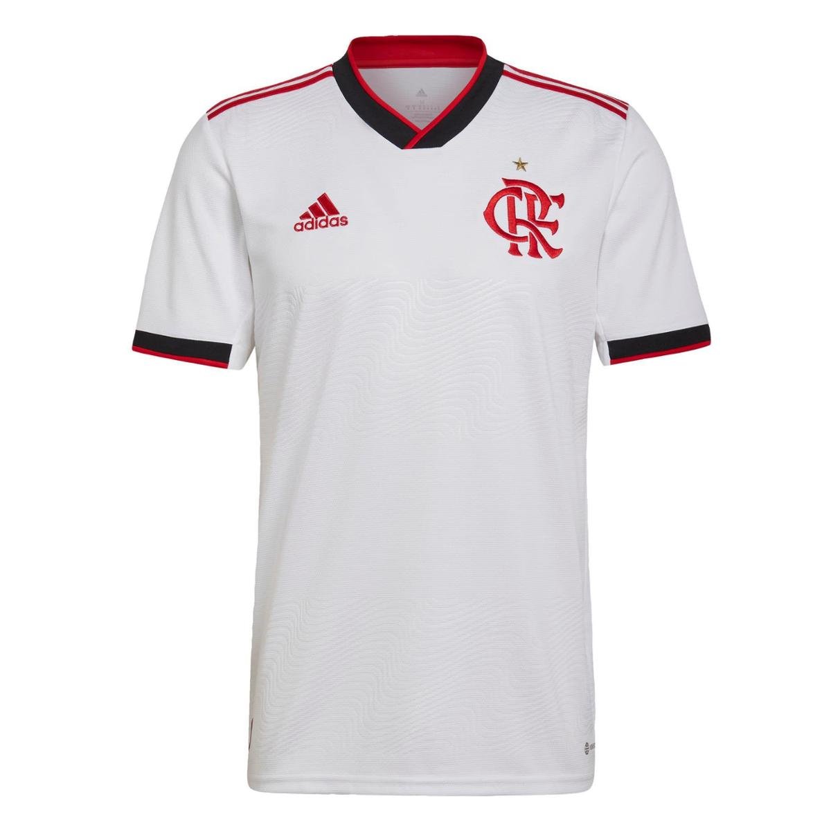 Camisa 2 CR Flamengo 22/23-Branco Adidas Menor preço em Camisa 2 CR Flamengo 22/23-Branco Adidas