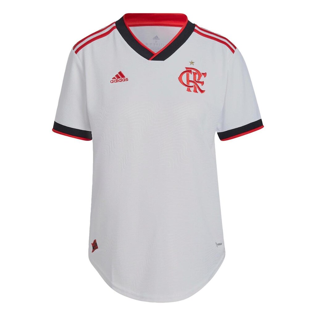 Camisa 2 CR Flamengo 22/23 Feminina-Branco Adidas