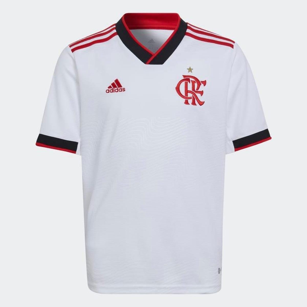 Camisa 2 Cr Flamengo 22/23 Infantil Adidas HA8338 Menor preço em Camisa 2 Cr Flamengo 22/23 Infantil Adidas HA8338