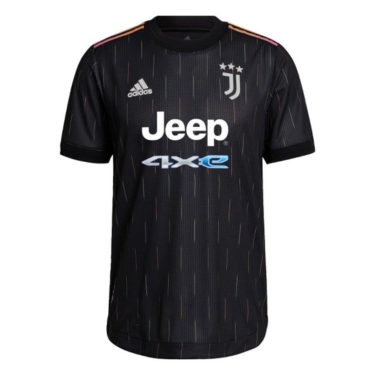 Camisa 2 Juventus 21/22 Authentic-Preto Adidas - Preto Menor preço em Camisa 2 Juventus 21/22 Authentic-Preto Adidas - Preto
