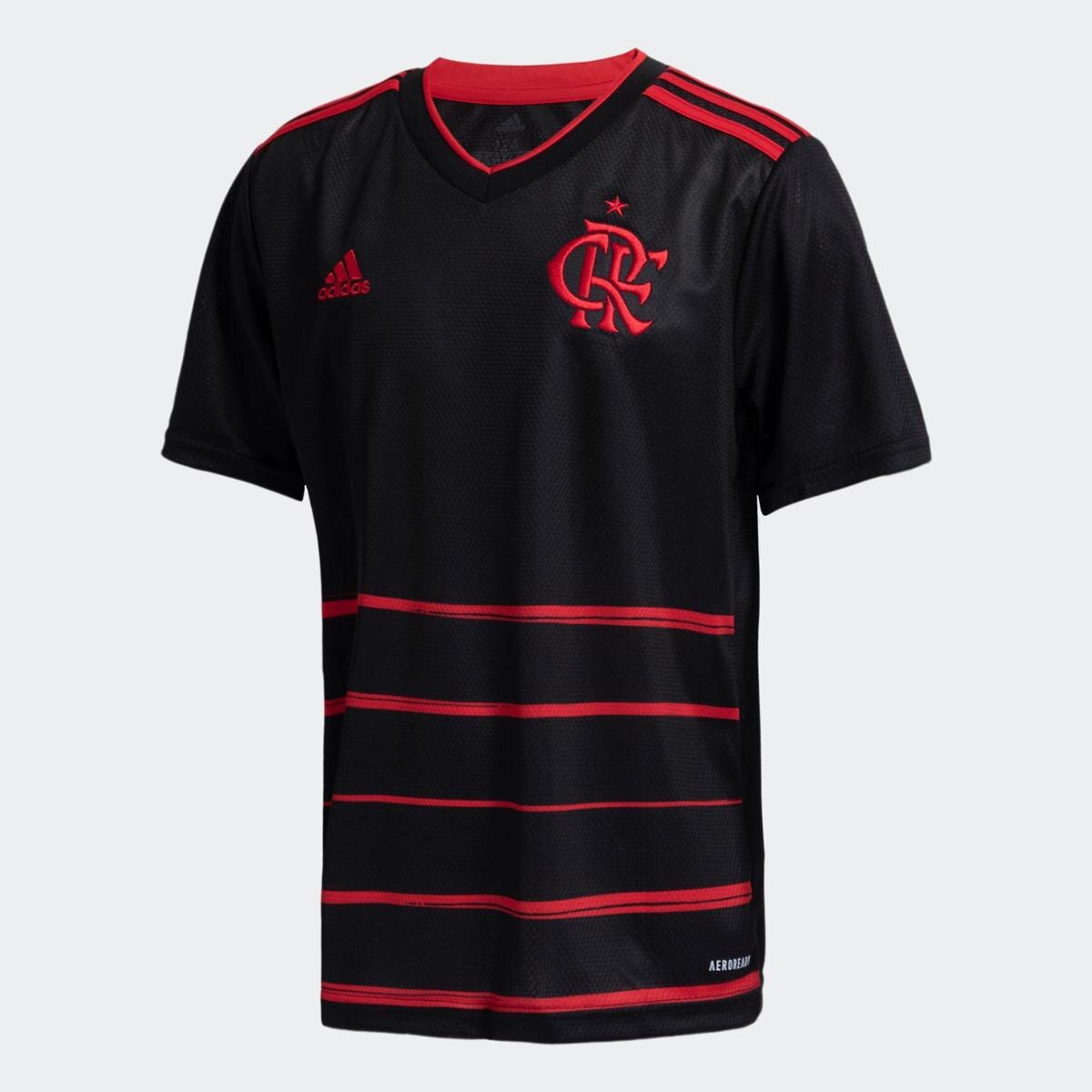 Camisa 3 Cr Flamengo 20/21 Adidas - Preto | Netshoes