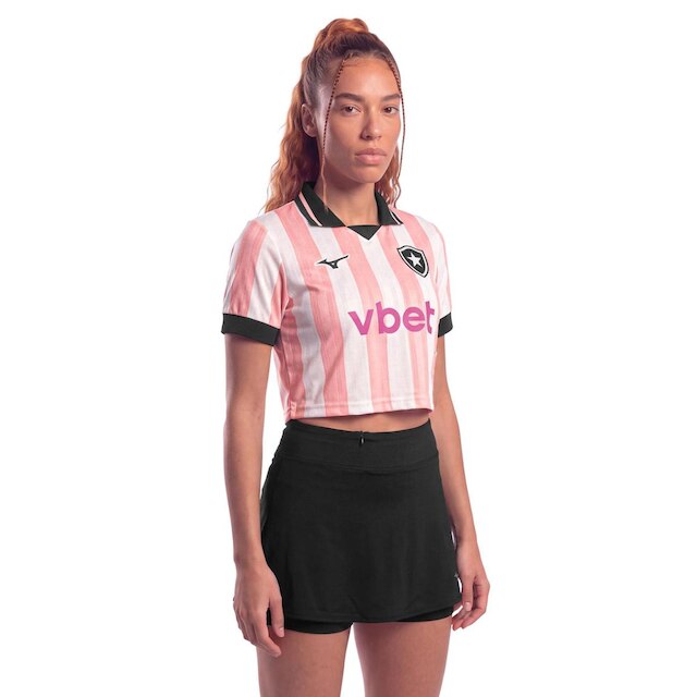 Camisa 4 Cropped de Futebol Mizuno x Botafogo Feminina