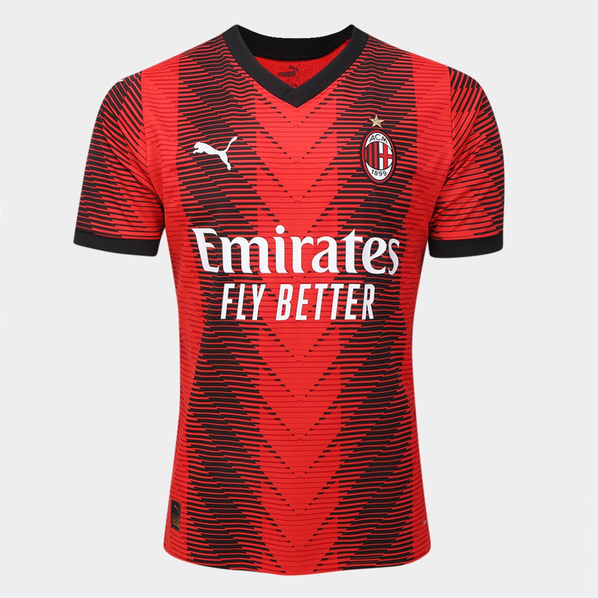 Camisa AC Milan Home 23/24 s/n° Torcedor Puma Masculina é ruim? Camisa AC Milan Home 23/24 s/n° Torcedor Puma Masculina é boa?