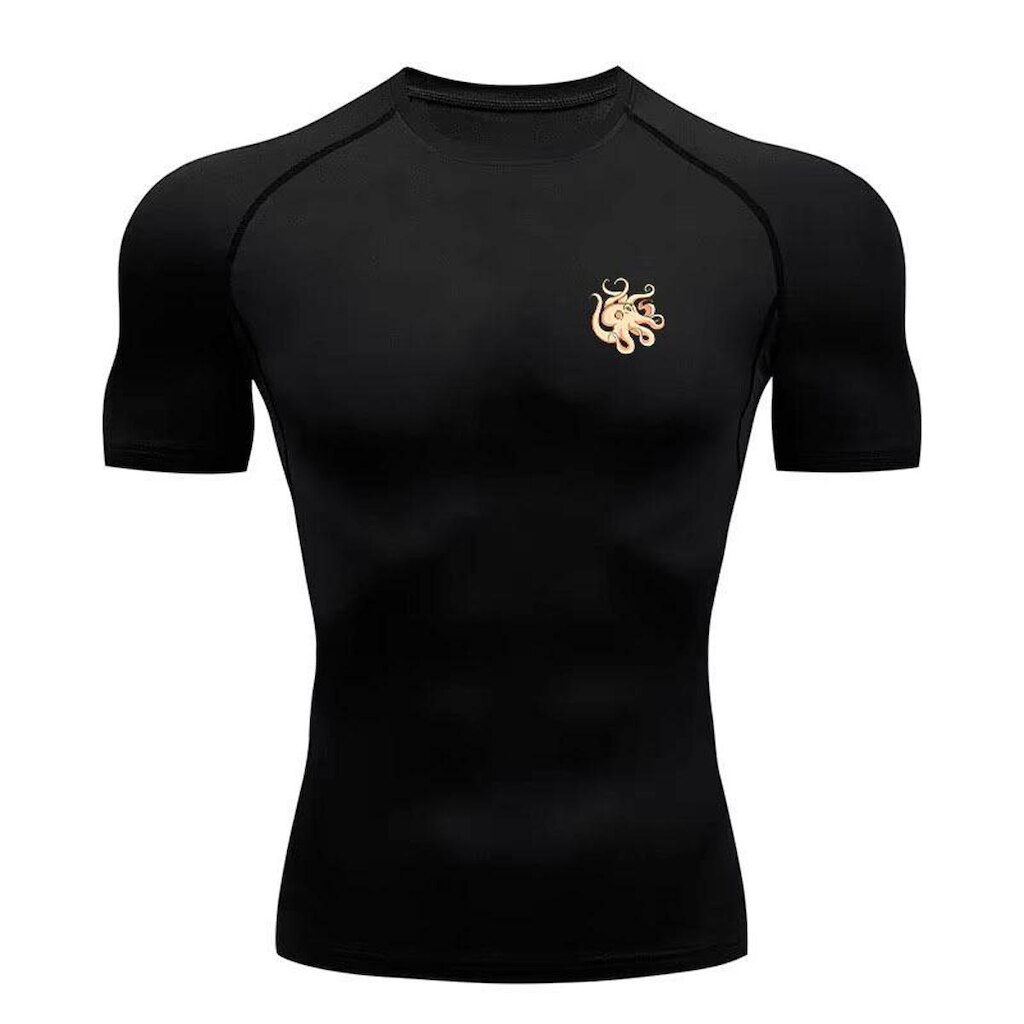 Camisa Academia Compressão‎ Evil Octopus Gym Academia Abstract