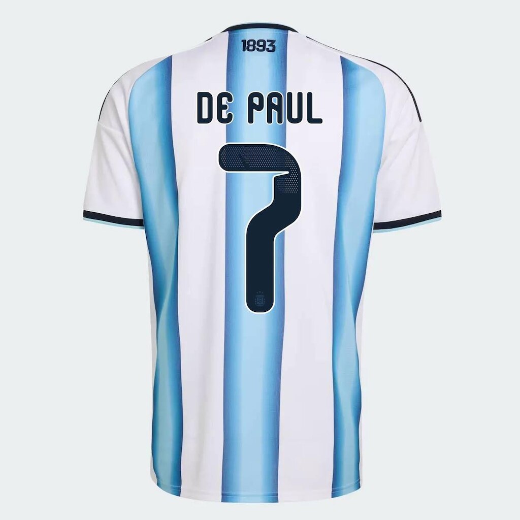 Camisa Adidas Argentina Home 2026 7 R. De Paul