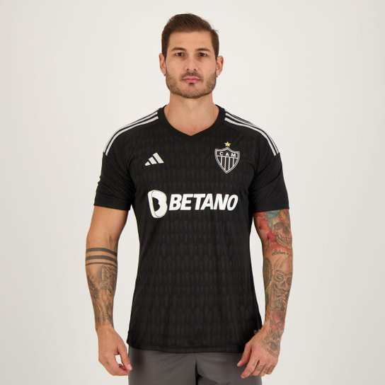 Camisa Adidas Atlético Mineiro Goleiro III 2023 - Preto Menor preço em Camisa Adidas Atlético Mineiro Goleiro III 2023 - Preto