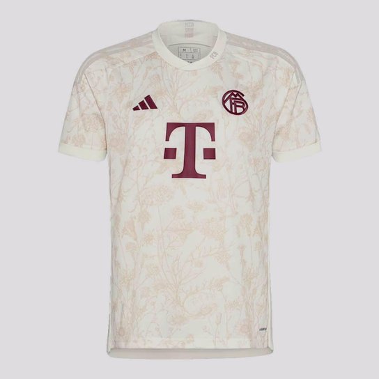Camisa Adidas Bayern Third 2024 - Branco Menor preço em Camisa Adidas Bayern Third 2024 - Branco