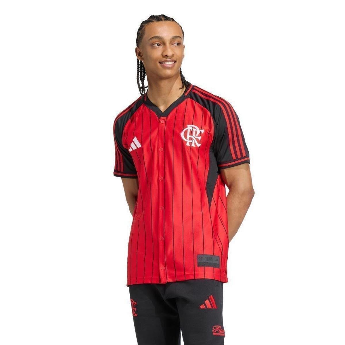 Camisa Adidas CR Flamengo US Pack Masculina Menor preço em Camisa Adidas CR Flamengo US Pack Masculina