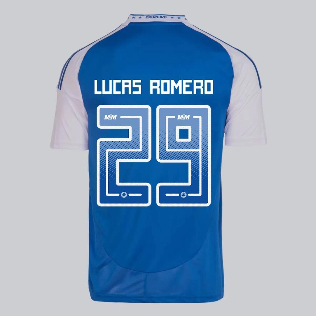 Camisa Adidas Cruzeiro I 2025 29 Lucas Romero
