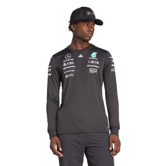 Camisa Adidas Driver Manga Longa Mercedes Amg Petronas Formula One Team Masculino