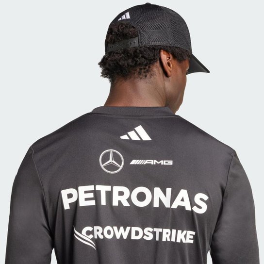 Camisa Adidas Driver Manga Longa Mercedes Amg Petronas Formula One Team Masculino