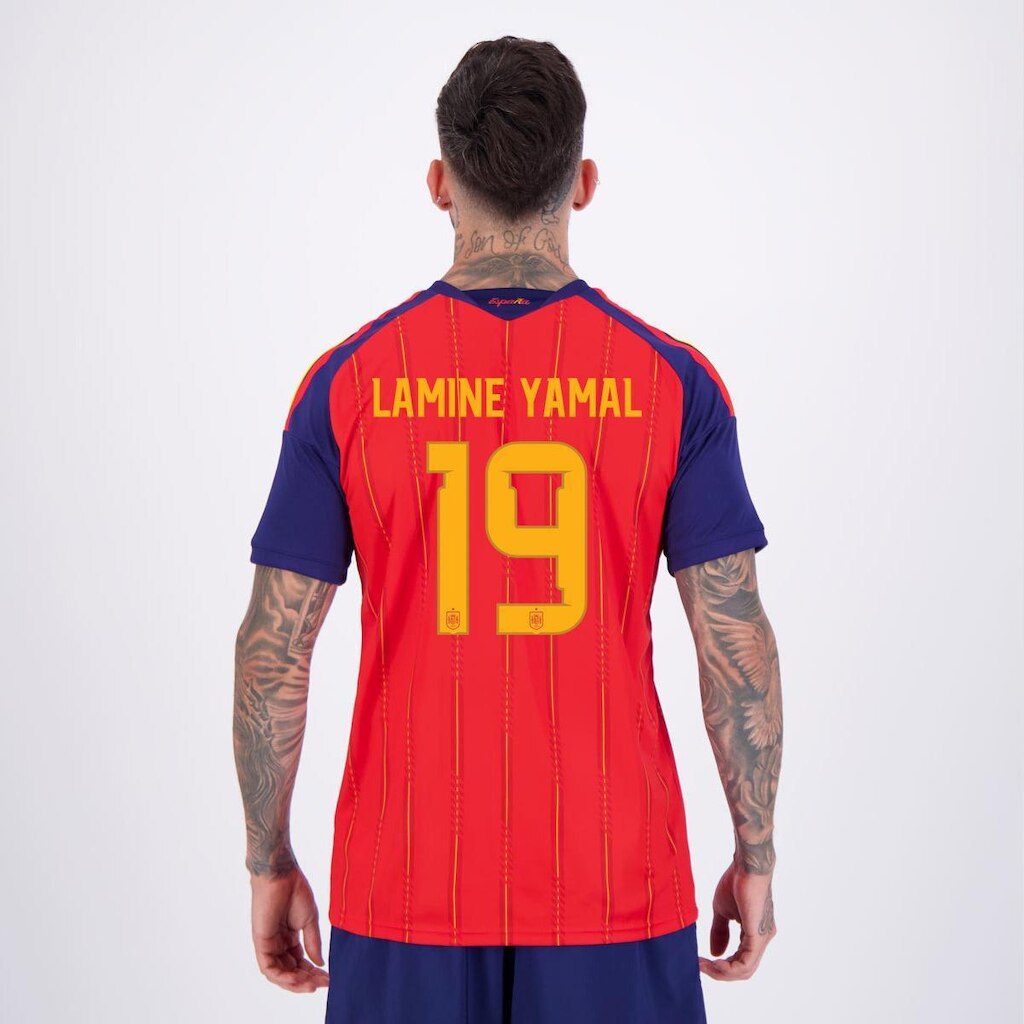 Camisa Adidas Espanha Home 2026 19 Lamine Yamal
